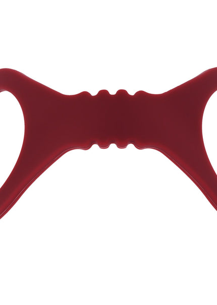 Sex & Mischief Enchanted Small Silicone Cuffs - Burgundy Small Restraints