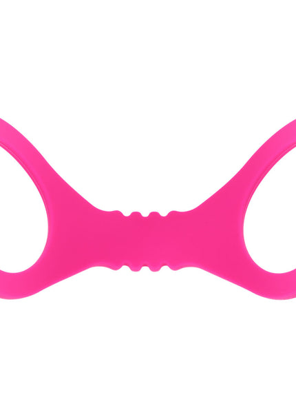 Sex & Mischief Small Hot Pink Silicone Cuffs - Hot Pink Small Restraints