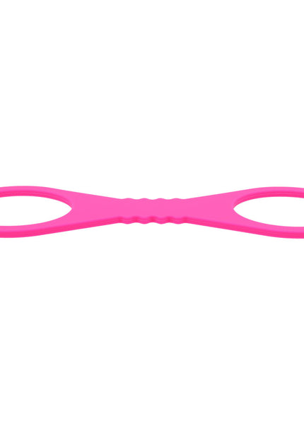 Sex & Mischief Large Hot Pink Silicone Cuffs - Hot Pink Large Restraints