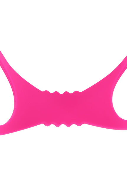 Sex & Mischief Large Hot Pink Silicone Cuffs - Hot Pink Large Restraints