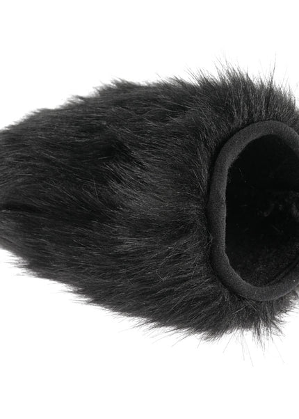 SPORTSHEETS Spiked Sensory Mitt - Black Furry Mitt with Spikes
