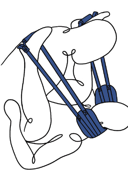 Pivot Deluxe Doggie Strap - Black Position Harness Strap