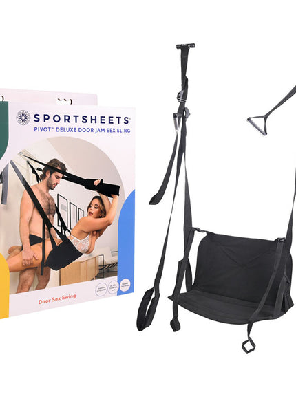 Pivot Deluxe Door Jam Sex Sling - Black Door Swing
