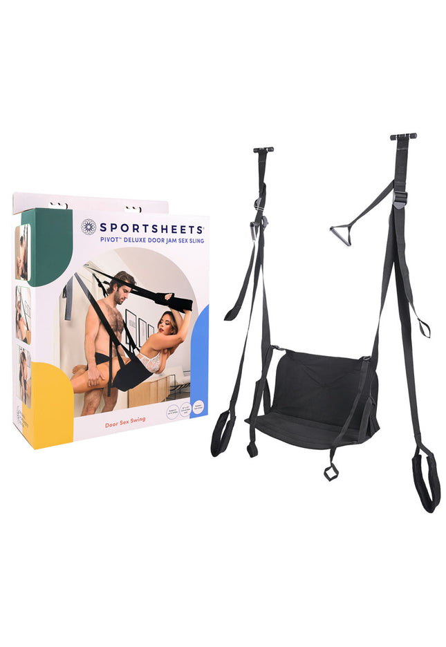 Pivot Deluxe Door Jam Sex Sling - Black Door Swing
