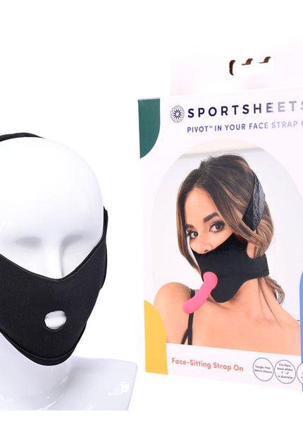 Pivot In Your Face Strap On - Black Face-Sitter Strap-On Harness (No Probe Included)
