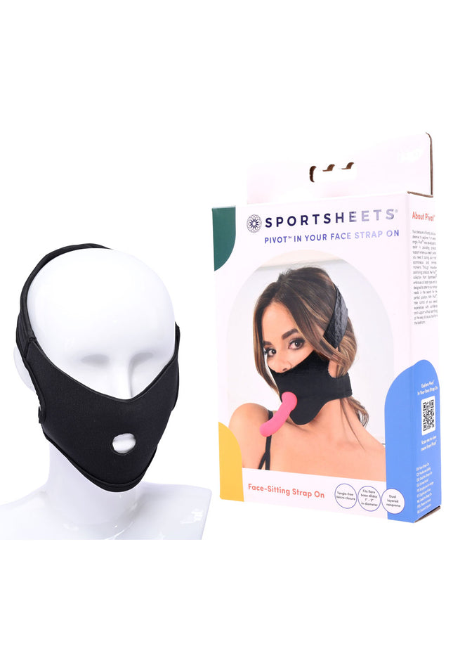 Pivot In Your Face Strap On - Black Face-Sitter Strap-On Harness (No Probe Included)