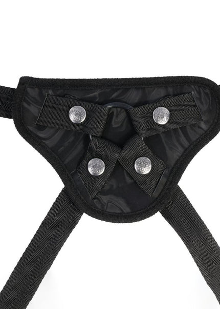 SPORTSHEETS Velvet Noir Strap On - Black Adjustable Strap-On Harness (No Probe Included)