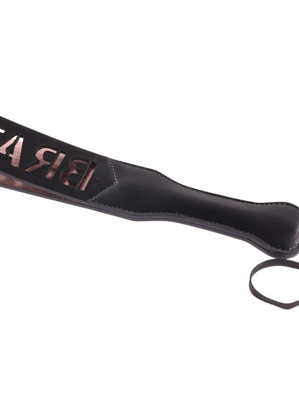 Sex & Mischief Brat Paddle - Black Spanking Paddle