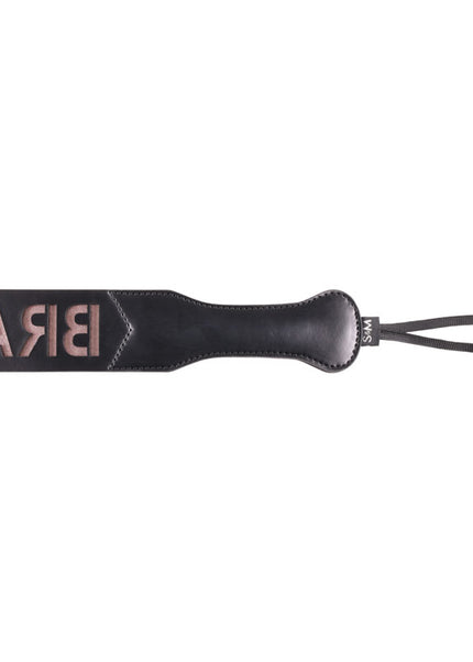 Sex & Mischief Brat Paddle - Black Spanking Paddle