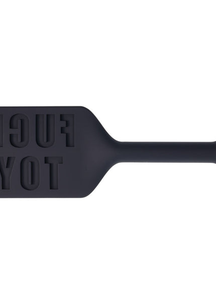 EDGE FUCK TOY Silicone Paddle - Black Silicone Spanking Paddle