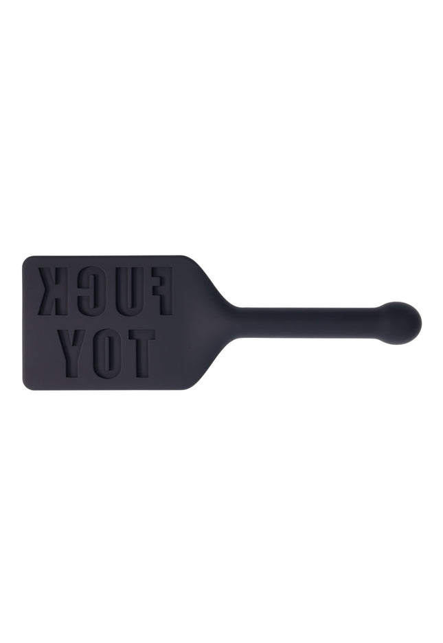 EDGE FUCK TOY Silicone Paddle - Black Silicone Spanking Paddle