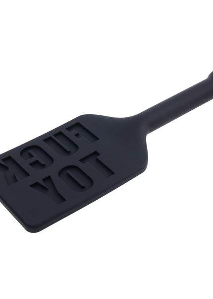 EDGE FUCK TOY Silicone Paddle - Black Silicone Spanking Paddle