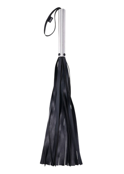 EDGE Flogger - Black Flogger Whip with Metal Handle