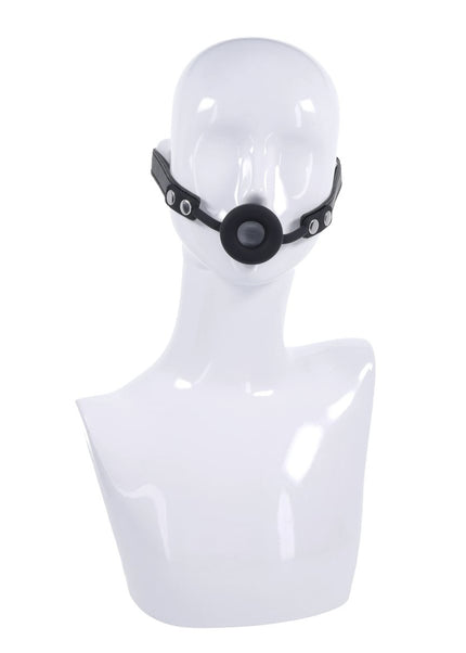 EDGE Silicone Ring Gag - Black Mouth Restraint