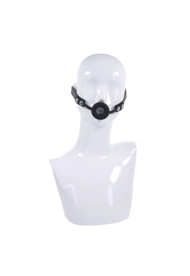 EDGE Silicone Ring Gag - Black Mouth Restraint