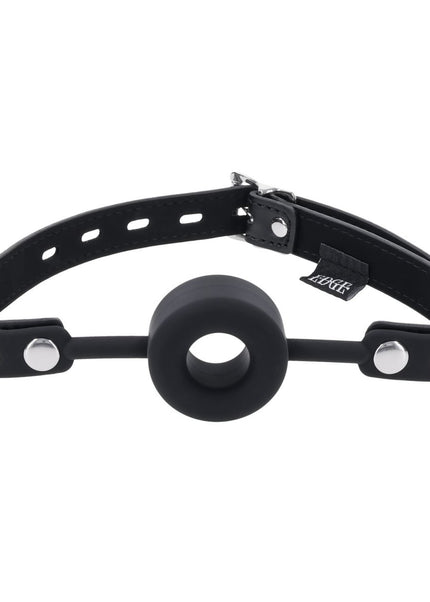 EDGE Silicone Ring Gag - Black Mouth Restraint