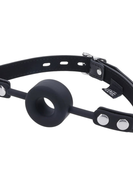 EDGE Silicone Ring Gag - Black Mouth Restraint