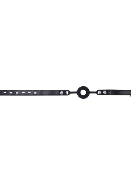 EDGE Silicone Ring Gag - Black Mouth Restraint
