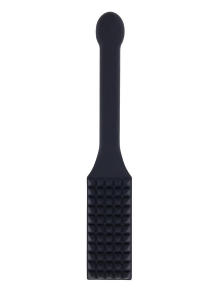 EDGE Spiked Silicone Paddle - Black Spanking Paddle with Insertable Handle