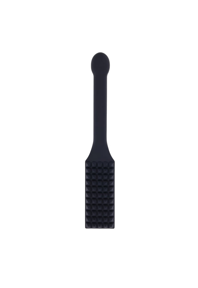 EDGE Spiked Silicone Paddle - Black Spanking Paddle with Insertable Handle