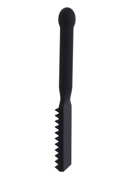 EDGE Spiked Silicone Paddle - Black Spanking Paddle with Insertable Handle