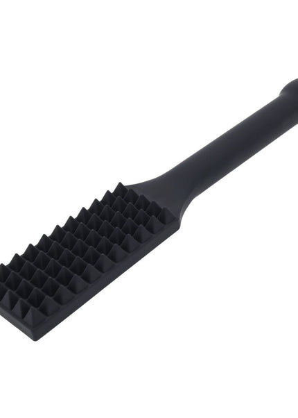 EDGE Spiked Silicone Paddle - Black Spanking Paddle with Insertable Handle