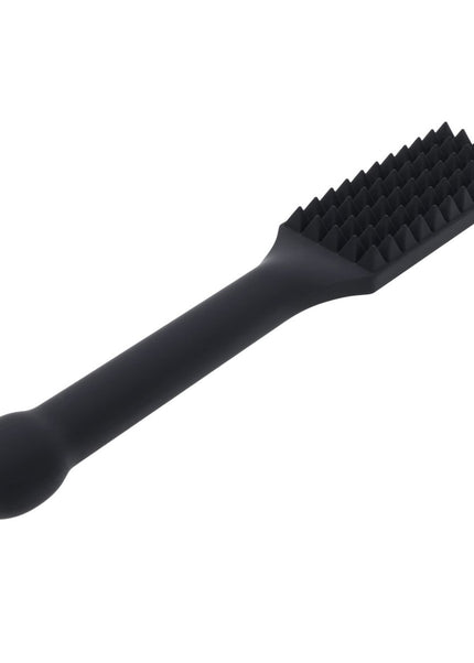 EDGE Spiked Silicone Paddle - Black Spanking Paddle with Insertable Handle