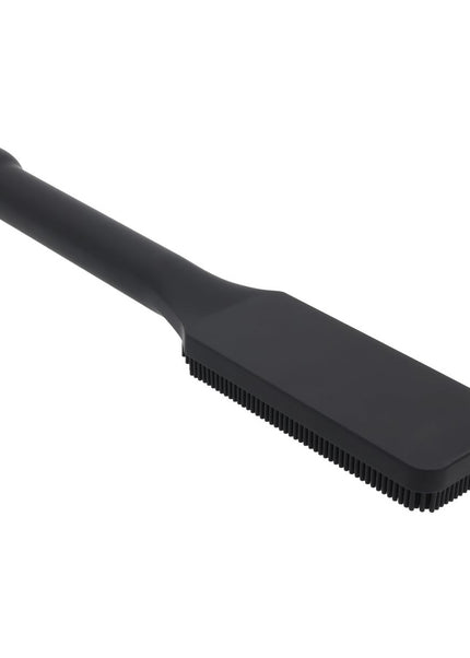 EDGE Pins & Needles Silicone Paddle - Black Spanking Paddle with Insertable Handle