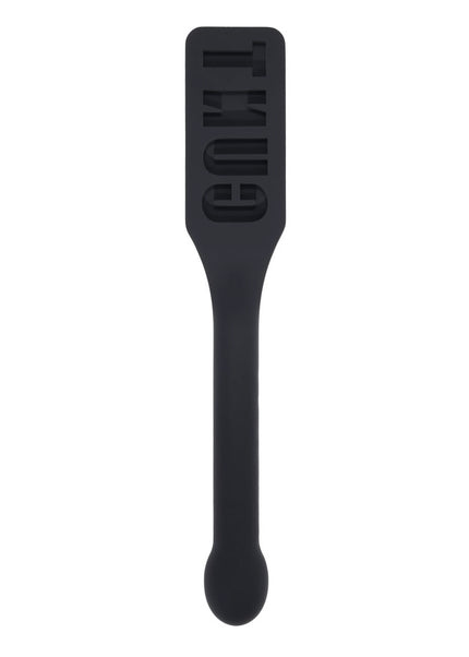 EDGE CUNT Silicone Paddle - Black Silicone Paddle with Insertable Handle
