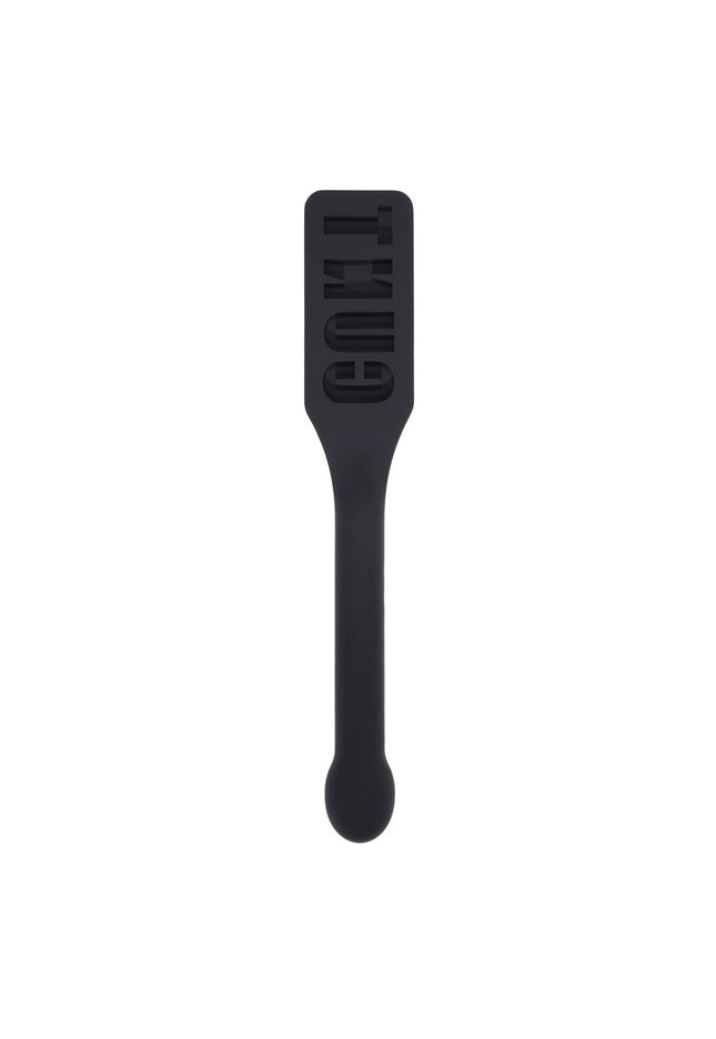 EDGE CUNT Silicone Paddle - Black Silicone Paddle with Insertable Handle