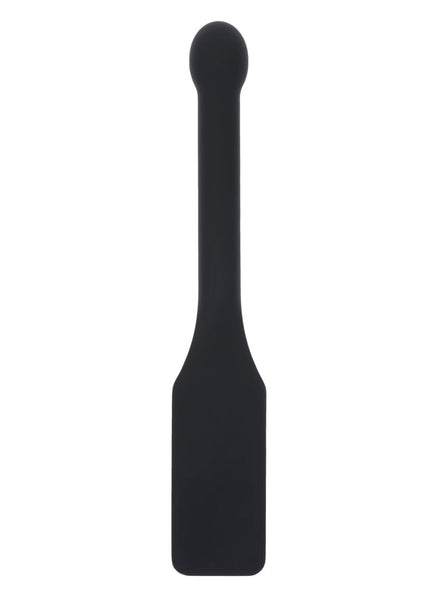 EDGE CUNT Silicone Paddle - Black Silicone Paddle with Insertable Handle