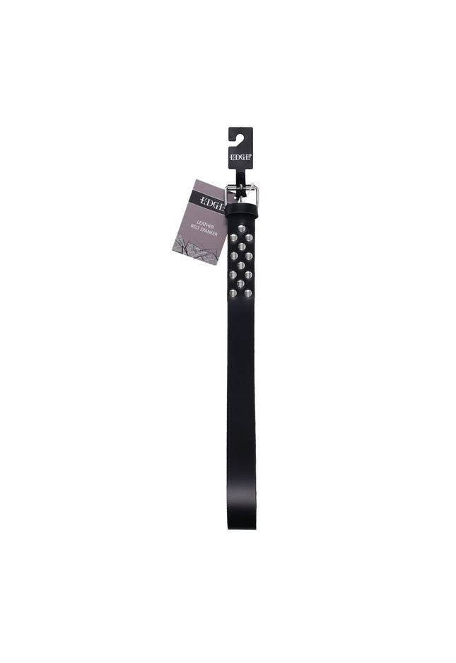 EDGE Leather Belt Spanker - Black Spanking Whip