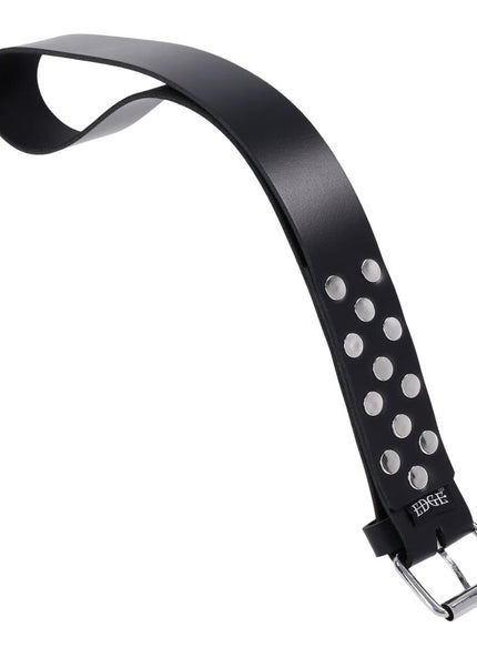 EDGE Leather Belt Spanker - Black Spanking Whip