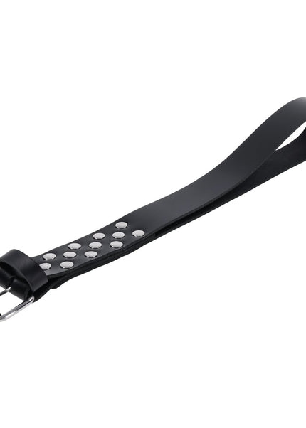 EDGE Leather Belt Spanker - Black Spanking Whip