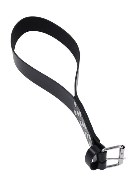 EDGE Leather Belt Spanker - Black Spanking Whip