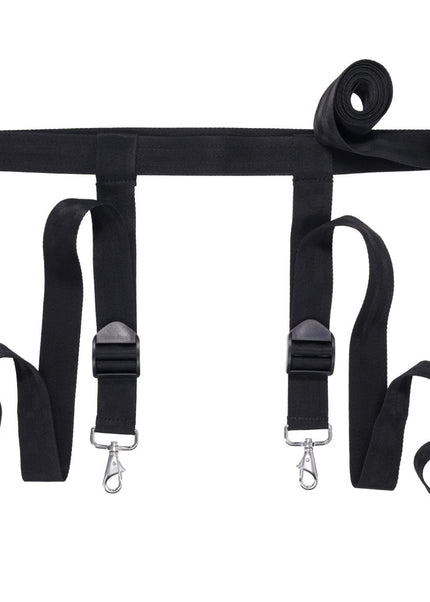 EDGE Adjustable Door Restraints - Black Restraints (Cuffs not included)