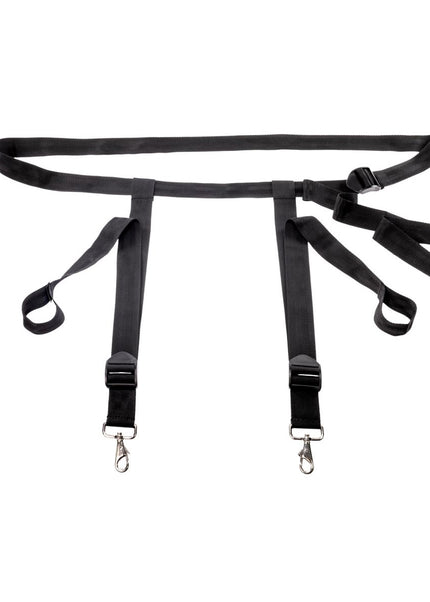 EDGE Adjustable Door Restraints - Black Restraints (Cuffs not included)