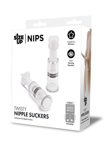 Size Up Twisty Nipple Suckers - Small - Set of 2