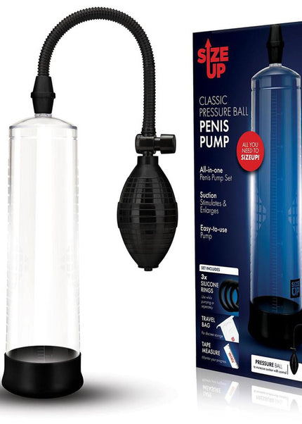 Size Up Classic Ball Penis Pump - Clear Penis Pump