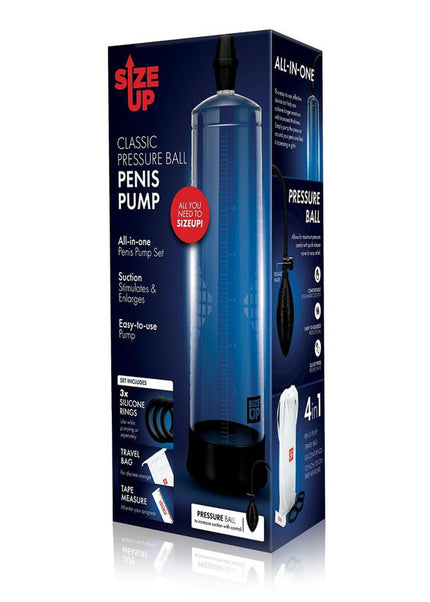 Size Up Classic Ball Penis Pump - Clear Penis Pump