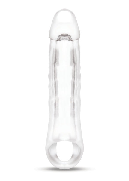 Size Up 2 Inch See-Thru Penis Extender with Ball Loop - Clear 5 cm (2'') Penis Extension Sleeve
