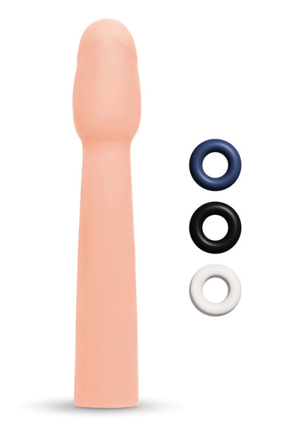 Size Up Realistic 2 Inch Penis Extender - Flesh 5 cm (2'') Penis Extension Sleeve