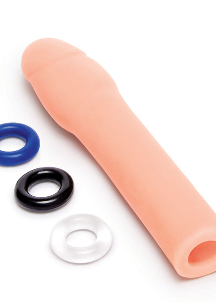 Size Up Realistic 2 Inch Penis Extender - Flesh 5 cm (2'') Penis Extension Sleeve