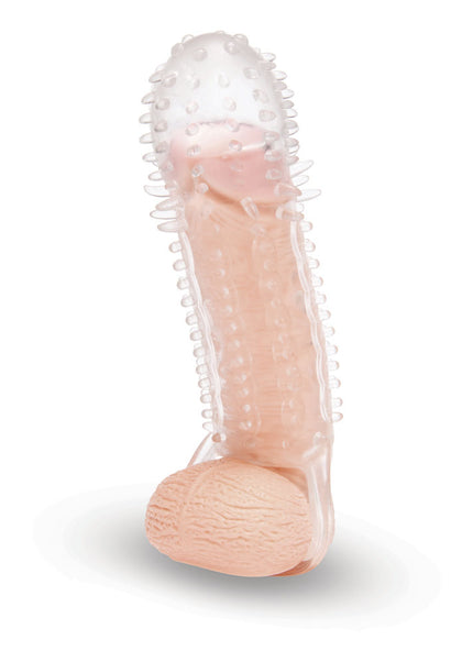 Size Up 1.5 Inch See-Thru Stretch Penis Extender - Clear 3.8 cm (1.5'') Penis Extension Sleeve