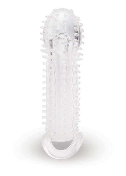 Size Up 1.5 Inch See-Thru Stretch Penis Extender - Clear 3.8 cm (1.5'') Penis Extension Sleeve