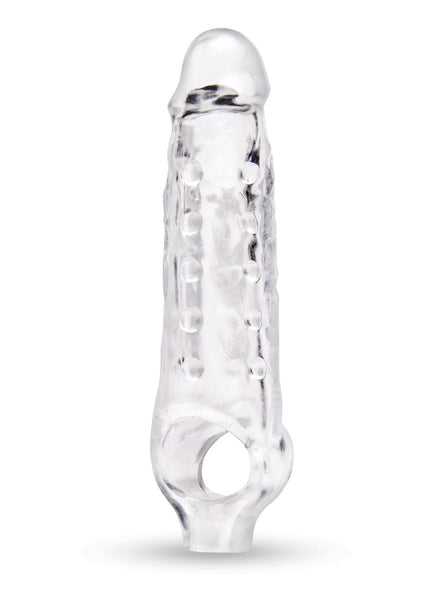Size Up 1 Inch See-Thru Stretch Penis Extender - Clear 2.5 cm (1'') Penis Extension Sleeve