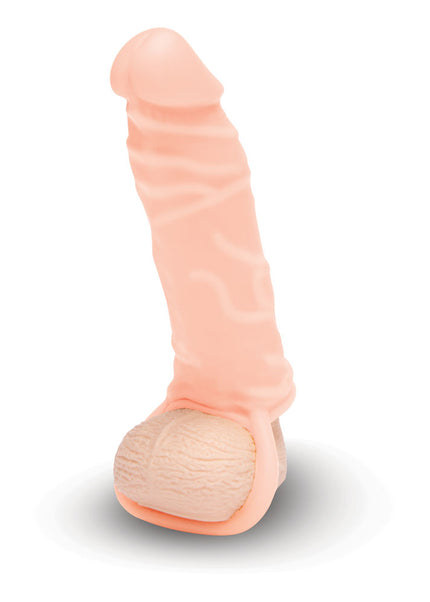 Size Up Realistic 1 Inch Penis Extender - Flesh - Flesh 2.5 cm (1'') Penis Extension Sleeve