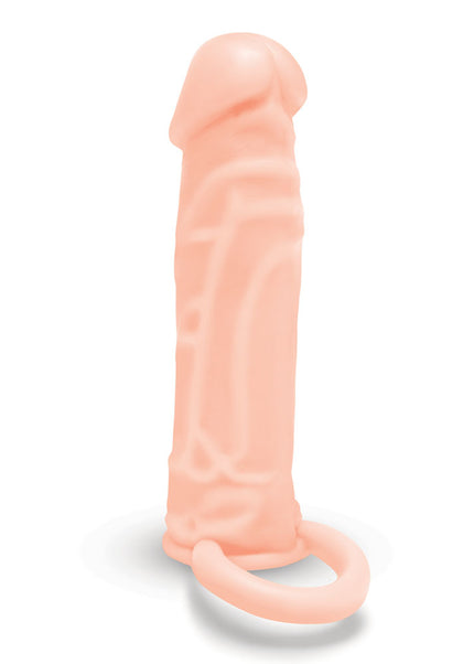 Size Up Realistic 1 Inch Penis Extender - Flesh - Flesh 2.5 cm (1'') Penis Extension Sleeve