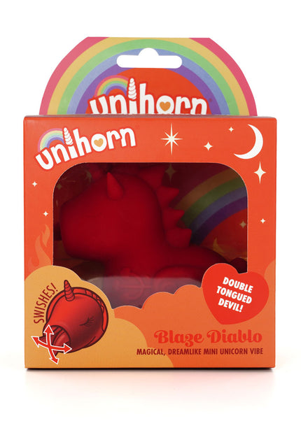 Unihorn - Blaze Diablo - Red USB Rechargeable Forked Tongue Flicking Stimulator