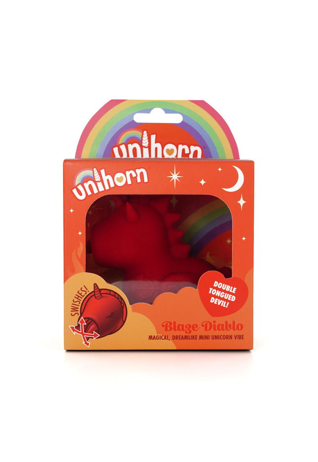 Unihorn - Blaze Diablo - Red USB Rechargeable Forked Tongue Flicking Stimulator
